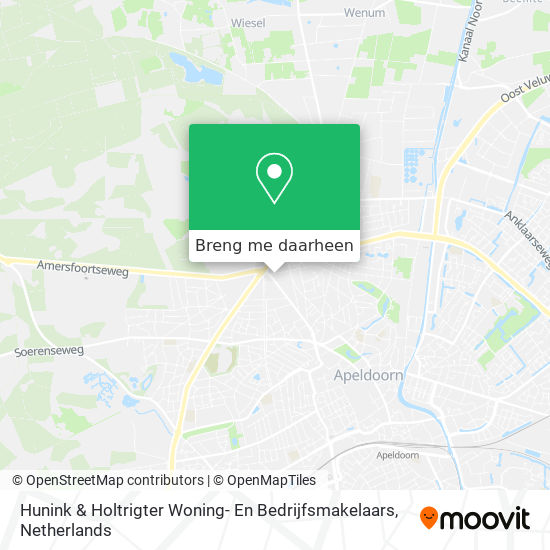 Hunink & Holtrigter Woning- En Bedrijfsmakelaars kaart