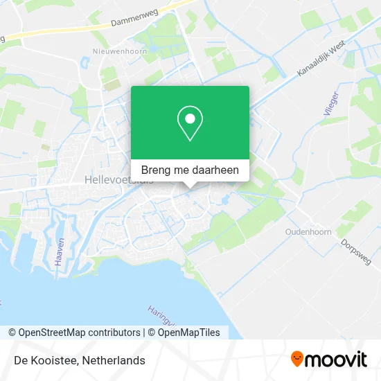 De Kooistee kaart