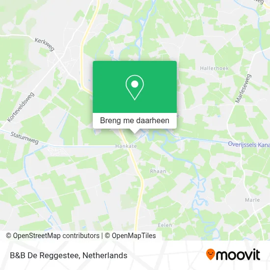 B&B De Reggestee kaart