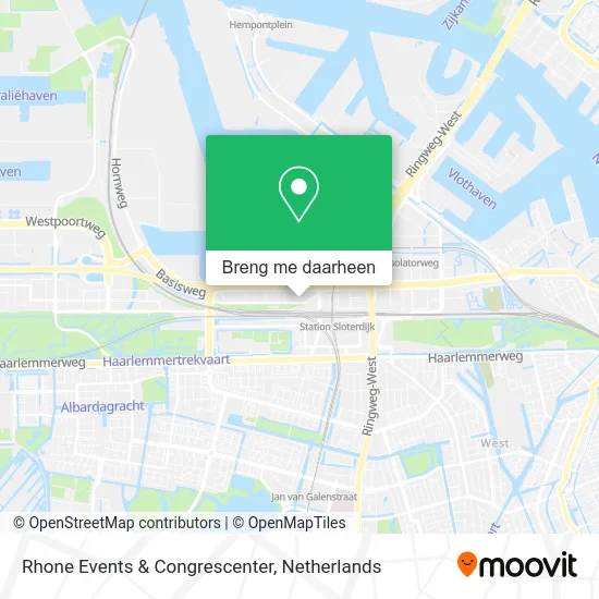 Rhone Events & Congrescenter kaart