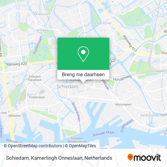 Schiedam, Kamerlingh Onneslaan kaart