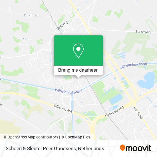 Schoen & Sleutel Peer Goossens kaart