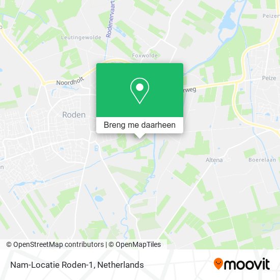 Nam-Locatie Roden-1 kaart