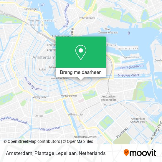 Amsterdam, Plantage Lepellaan kaart