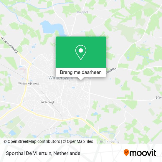 Sporthal De Vliertuin kaart
