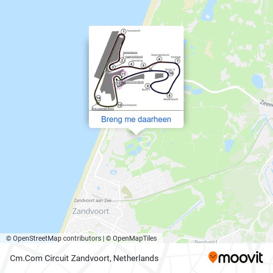 Cm.Com Circuit Zandvoort kaart