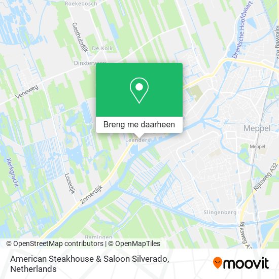 American Steakhouse & Saloon Silverado kaart
