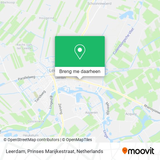 Leerdam, Prinses Marijkestraat kaart