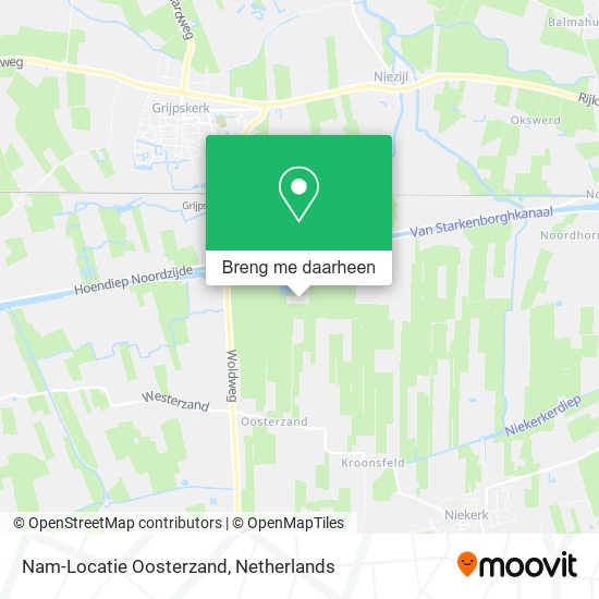 Nam-Locatie Oosterzand kaart