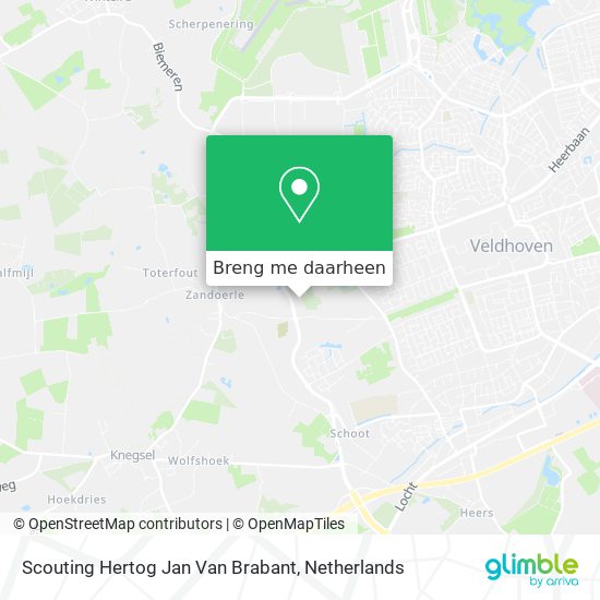 Scouting Hertog Jan Van Brabant kaart