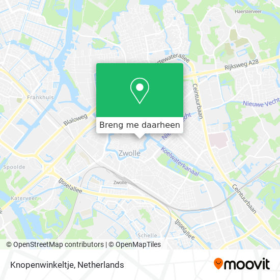 Knopenwinkeltje kaart