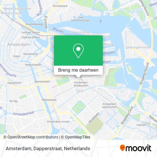 Amsterdam, Dapperstraat kaart
