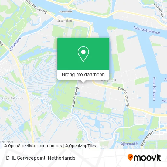 DHL Servicepoint kaart