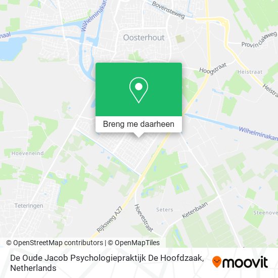 De Oude Jacob Psychologiepraktijk De Hoofdzaak kaart
