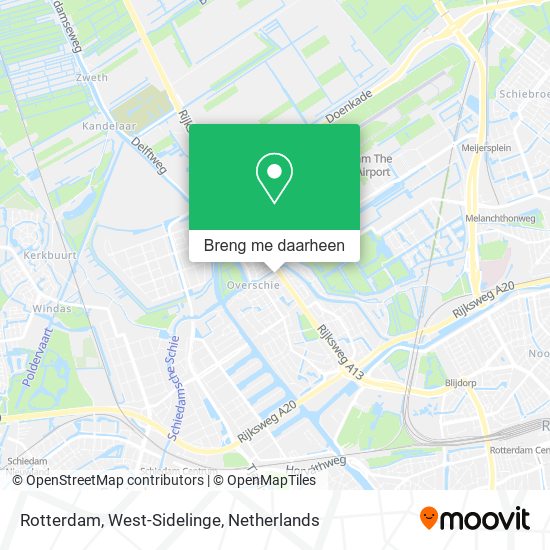 Rotterdam, West-Sidelinge kaart