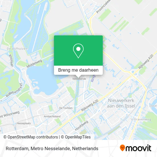 Rotterdam, Metro Nesselande kaart