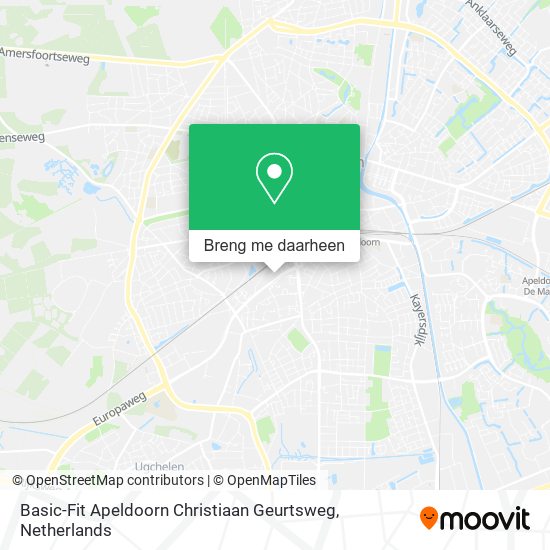 Basic-Fit Apeldoorn Christiaan Geurtsweg kaart
