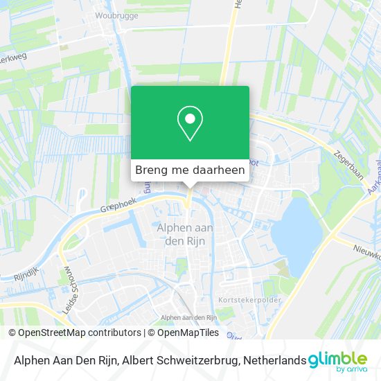 Alphen Aan Den Rijn, Albert Schweitzerbrug kaart