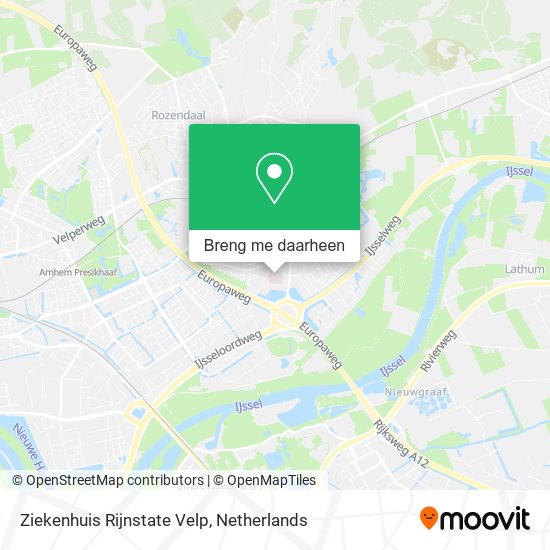 Ziekenhuis Rijnstate Velp kaart
