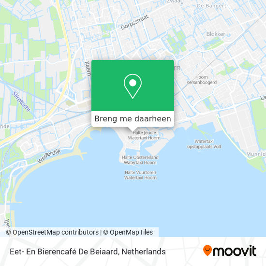 Eet- En Bierencafé De Beiaard kaart