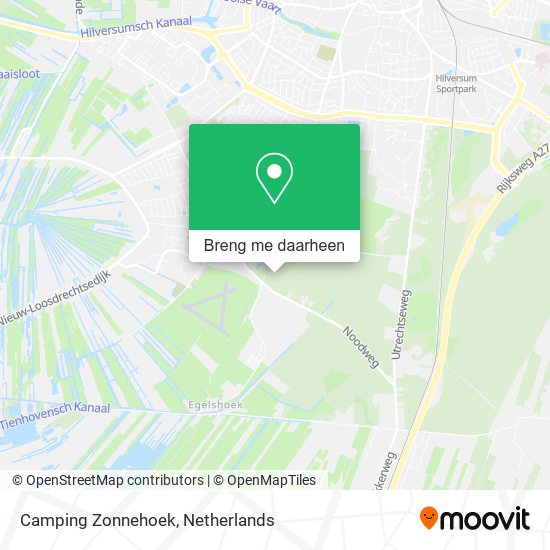 Camping Zonnehoek kaart