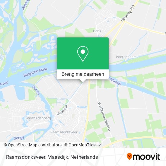 Raamsdonksveer, Maasdijk kaart