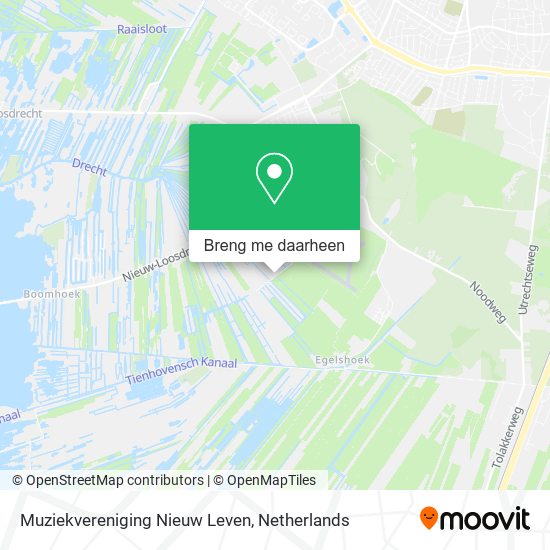 Muziekvereniging Nieuw Leven kaart