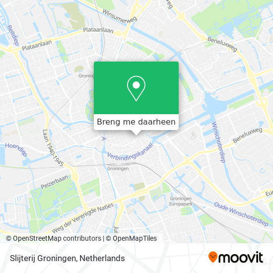 Slijterij Groningen kaart