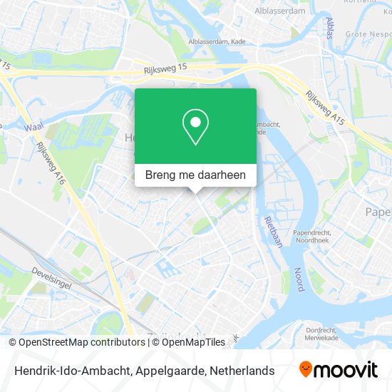 Hendrik-Ido-Ambacht, Appelgaarde kaart