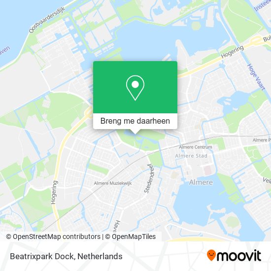 Beatrixpark Dock kaart