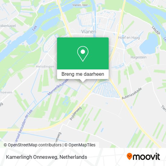 Kamerlingh Onnesweg kaart