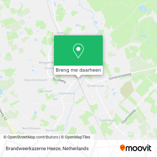 Brandweerkazerne Heeze kaart