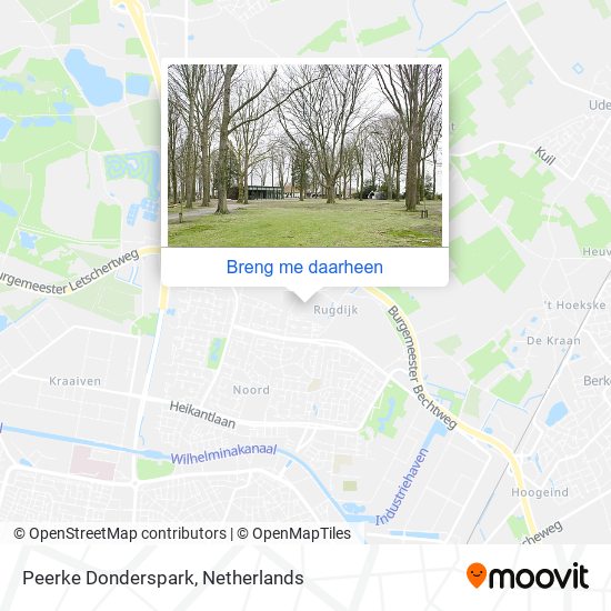 Peerke Donderspark kaart