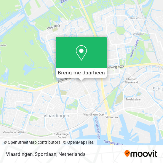 Vlaardingen, Sportlaan kaart