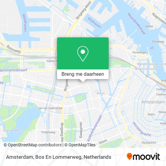 Amsterdam, Bos En Lommerweg kaart