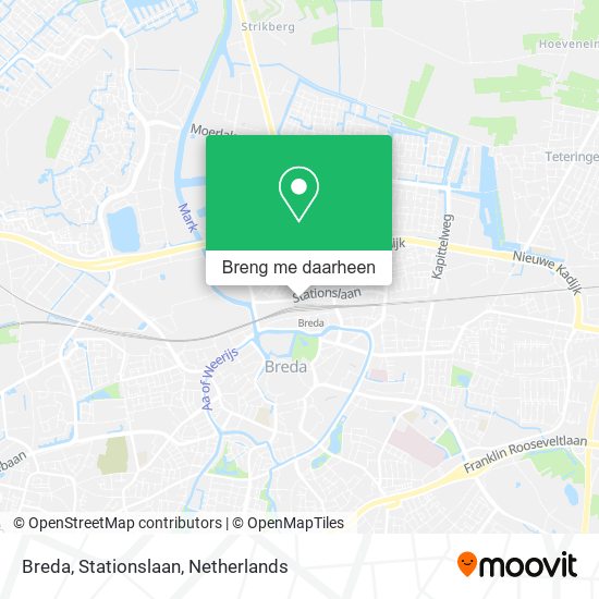 Breda, Stationslaan kaart