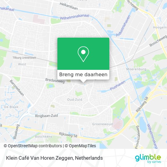 Klein Café Van Horen Zeggen kaart