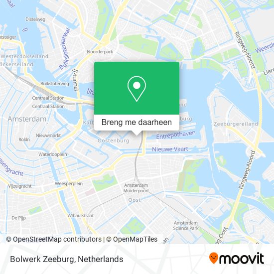 Bolwerk Zeeburg kaart