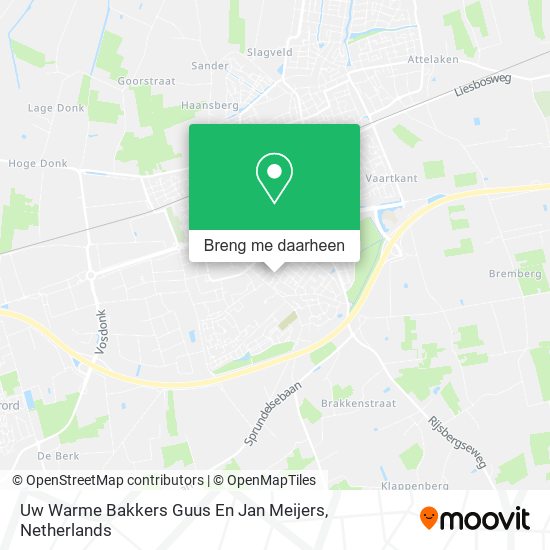 Uw Warme Bakkers Guus En Jan Meijers kaart