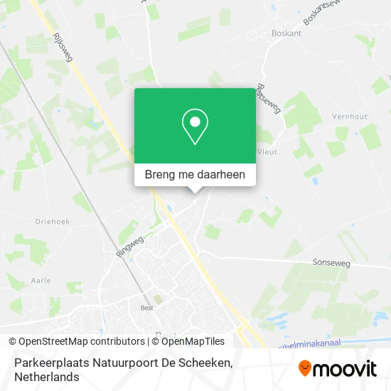 Parkeerplaats Natuurpoort De Scheeken kaart