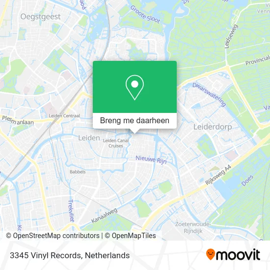 3345 Vinyl Records kaart