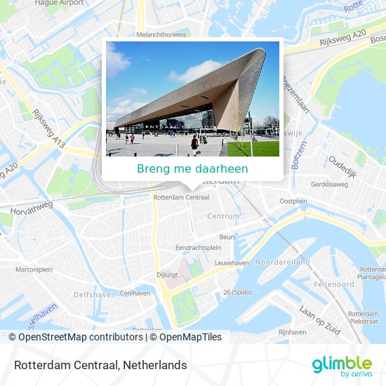 Rotterdam Centraal kaart