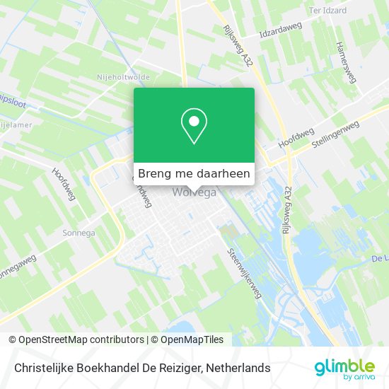 Christelijke Boekhandel De Reiziger kaart