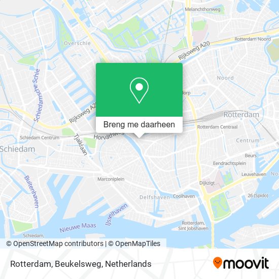 Rotterdam, Beukelsweg kaart