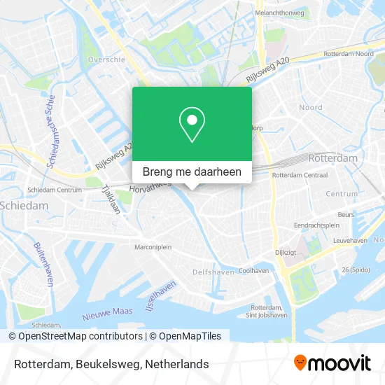 Rotterdam, Beukelsweg kaart