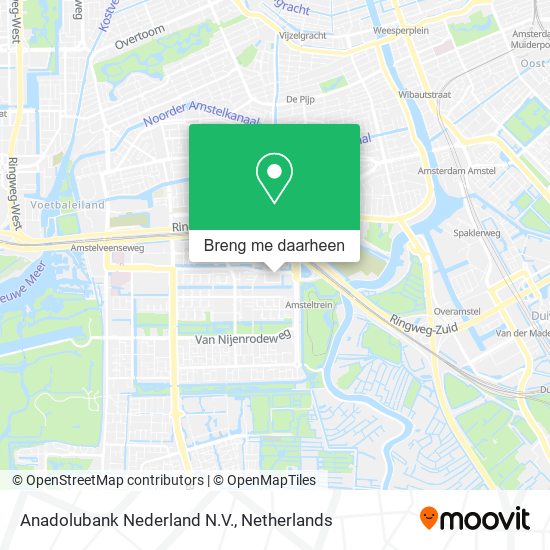 Anadolubank Nederland N.V. kaart