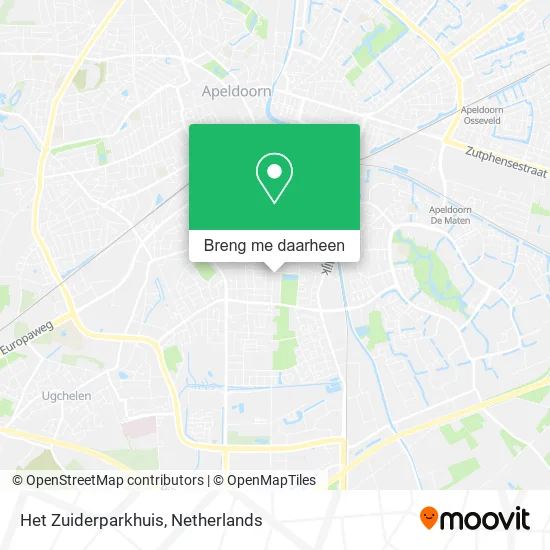 Het Zuiderparkhuis kaart