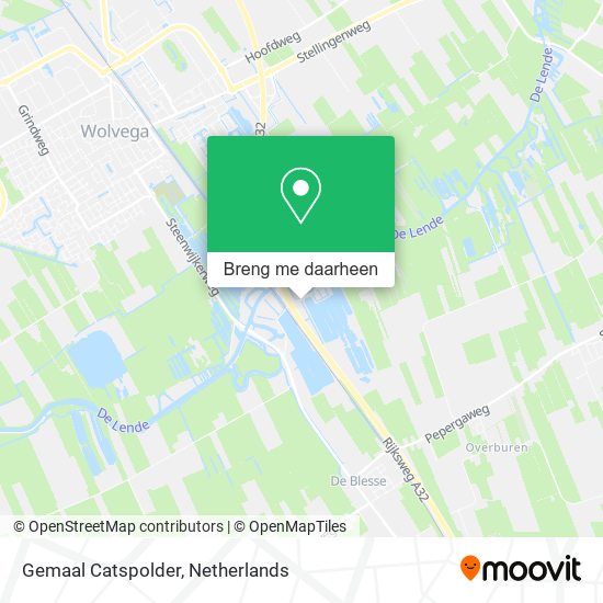 Gemaal Catspolder kaart