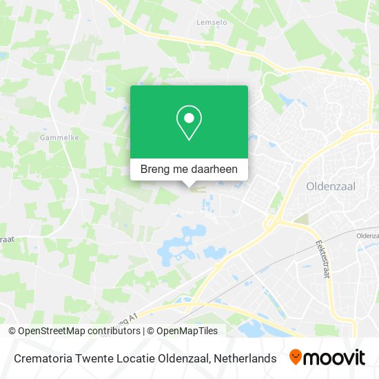 Crematoria Twente Locatie Oldenzaal kaart