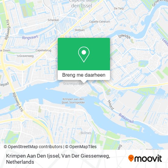 Krimpen Aan Den Ijssel, Van Der Giessenweg kaart